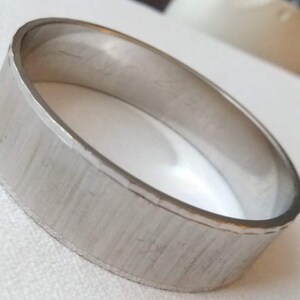 Monet Bangle Bracelet Silvery and Shiny with Textured Surface