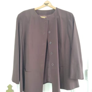 Vintage Emanuel Ungaro Two Piece Womans Suit Jacket and Pants 54 Inch Bust 41 Inch waist
