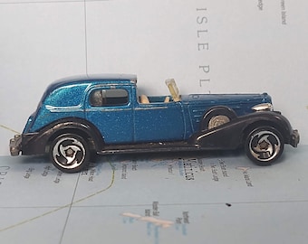 Hot Wheels Blue Roadster Vintage Mattel 1981 Bright Blue