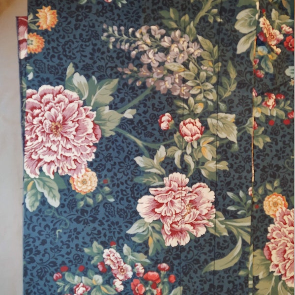 Blue Floral Valance Etsy