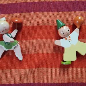 Vintage Hand Painted Mobiles By &quot;Irmi&quot; Circus Themed Mobile With Vertical Mount in Very Good Vintage Condition