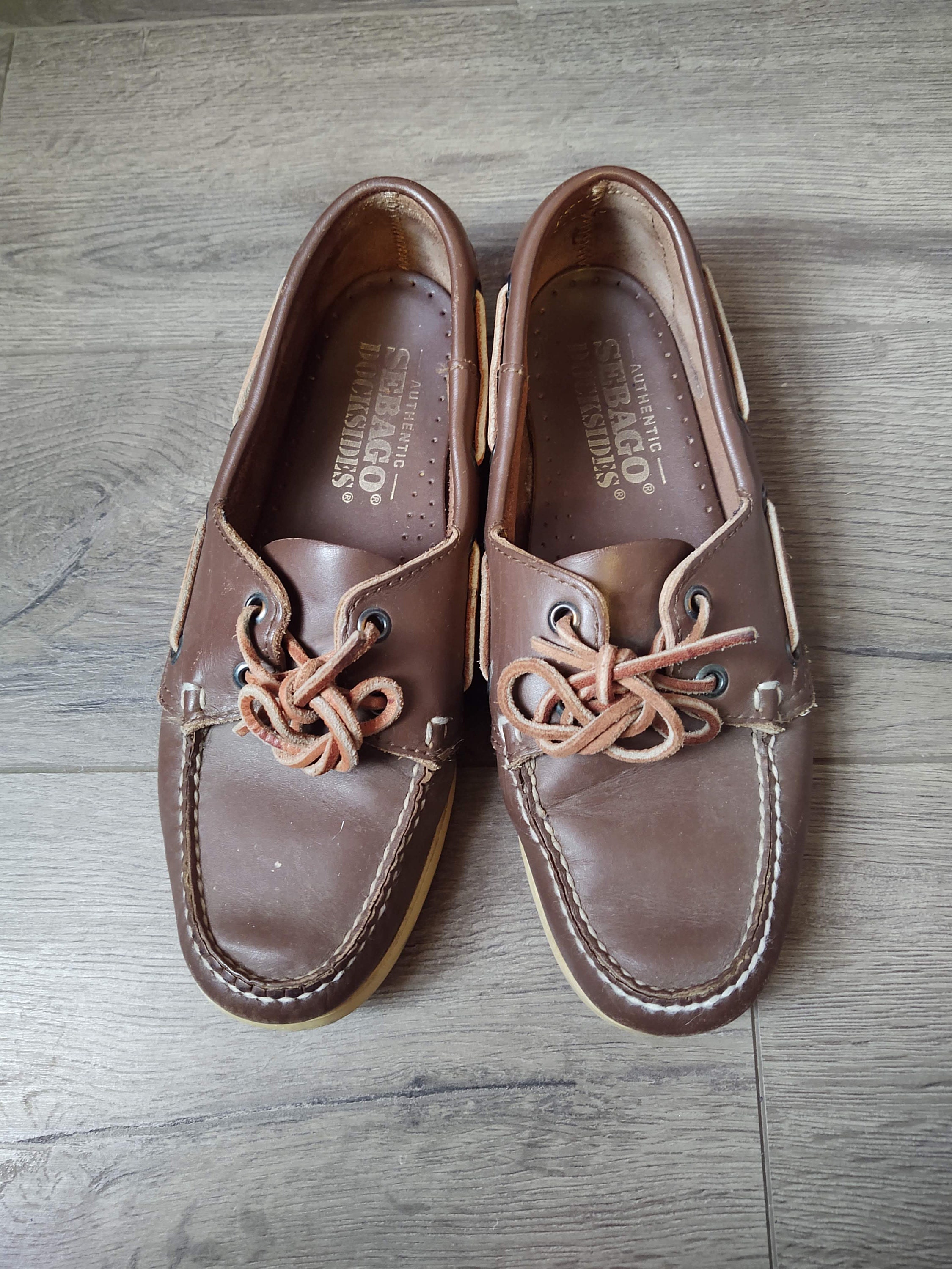 Vintage Sebago Leather Boat Shoes Loafers Mens Size - Etsy