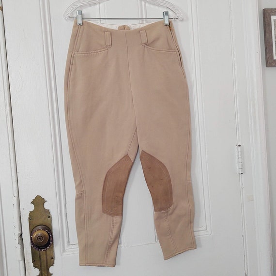 Jodhpurs Équitation Vintage Taille 22 Marron Equi-Stretch Fabriqué Au Japon
