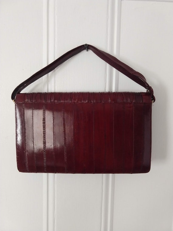 Eelskin Crossbody Convertible Clutch Vintage Purse - image 4