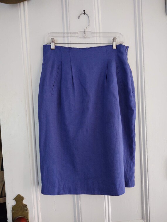 Purple New Old Stock SK & Company Pencil Skirt