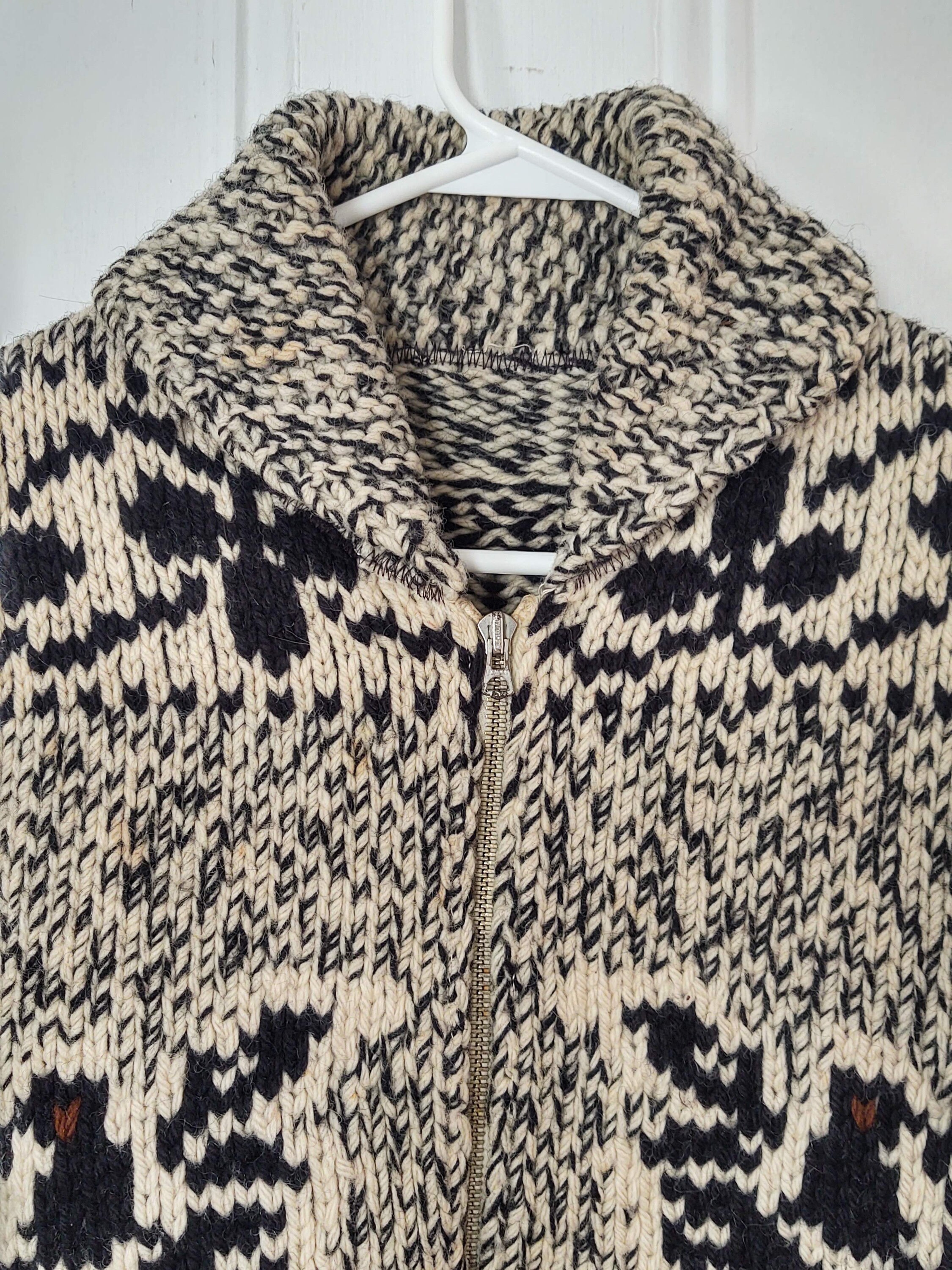 ★24-25FW新作★KIRSH★WOOL COWICHAN KNIT ZIP UP MUSINSA | KIRSH Wool Cowichan Knit Zip-up [Blue]