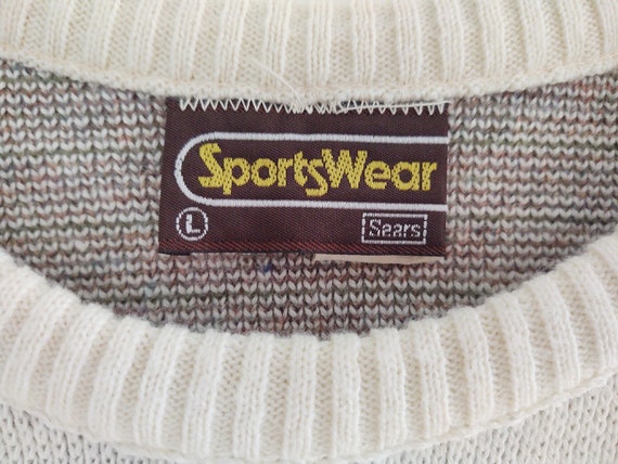 Vintage Eighties 1980s Sears SportsWear Crew Neck… - image 8