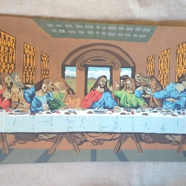 Paint by Number Last Supper Etsy