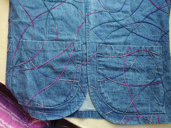 kokopelli Stitch Denim Coverall Jacket