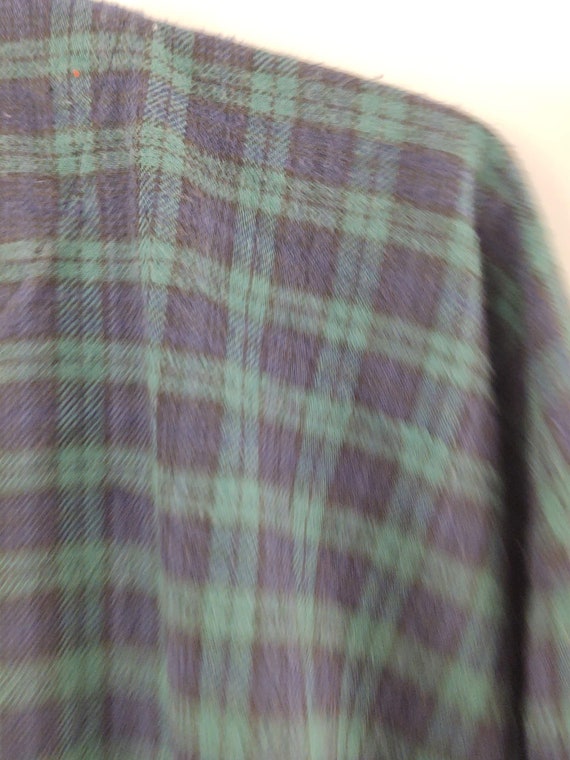 1990s Blue and Green Classic Plaid Gap Flannel Ni… - image 8