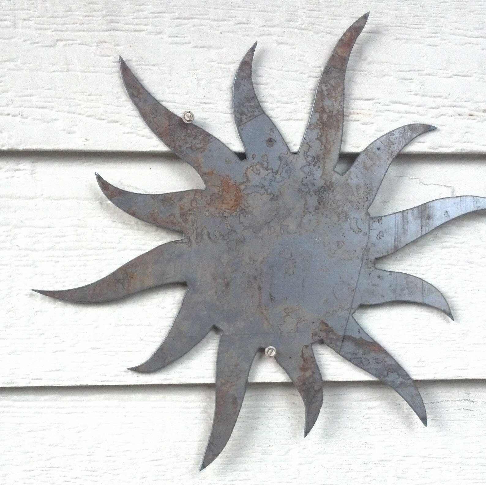 Let the Sun Shine Wall Decor 24 Rustic Metal Sun - Etsy