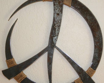 Peace Sign Wall Decor 10"