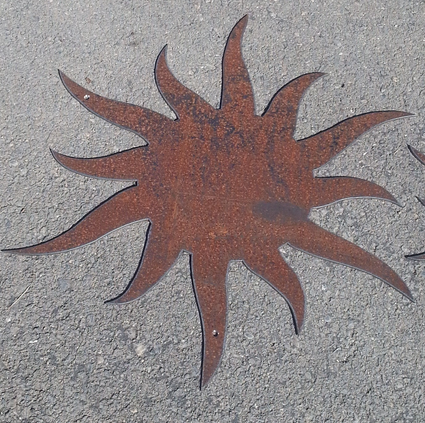 Let the Sun Shine Wall Decor 24 Rustic Metal Sun - Etsy