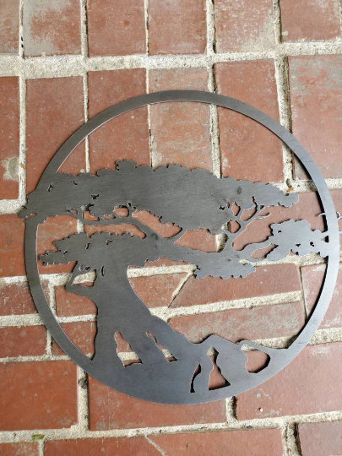 Rustic Bonsai Tree Recycled Metal Art 18 Inch CUSTOM Tree Wall Etsy