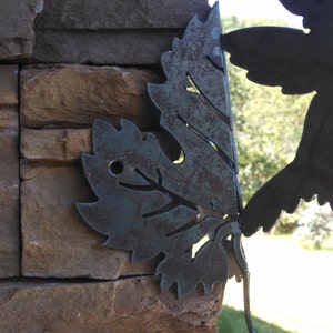 Rustic Hummingbird Floral Design Plant Bird Feeder Hanger CORNER HANGER custom
