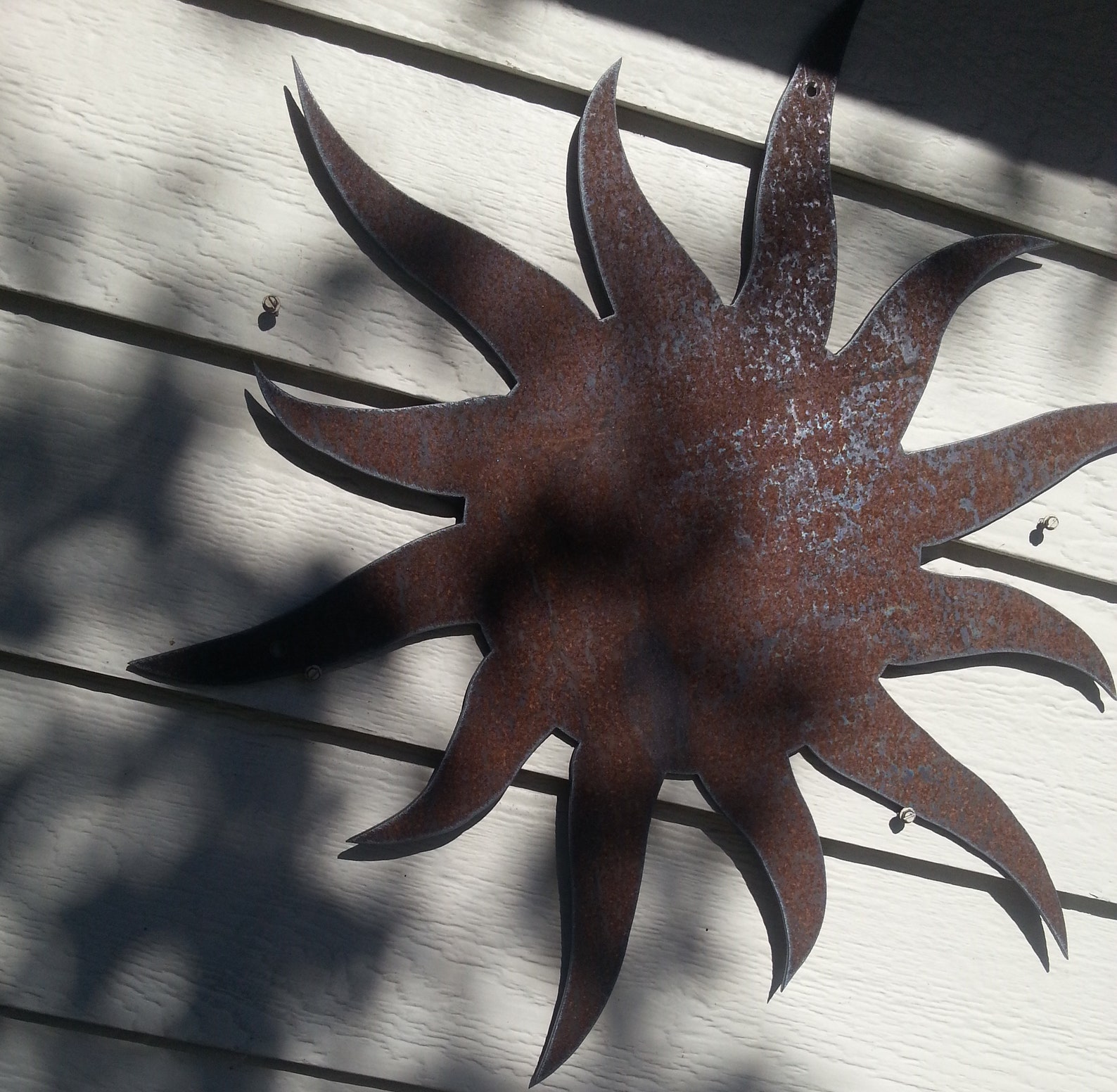 Let the Sun Shine Wall Decor 24 Rustic Metal Sun - Etsy