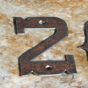 Rustic Custom Numbers Western Font Recycled steel custom letters numbers symbols Custom address welcome
