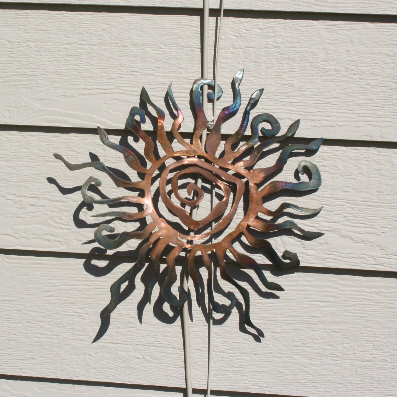 Rustic Sun Wall Decor 16 recycled steel custom sun Metal Etsy