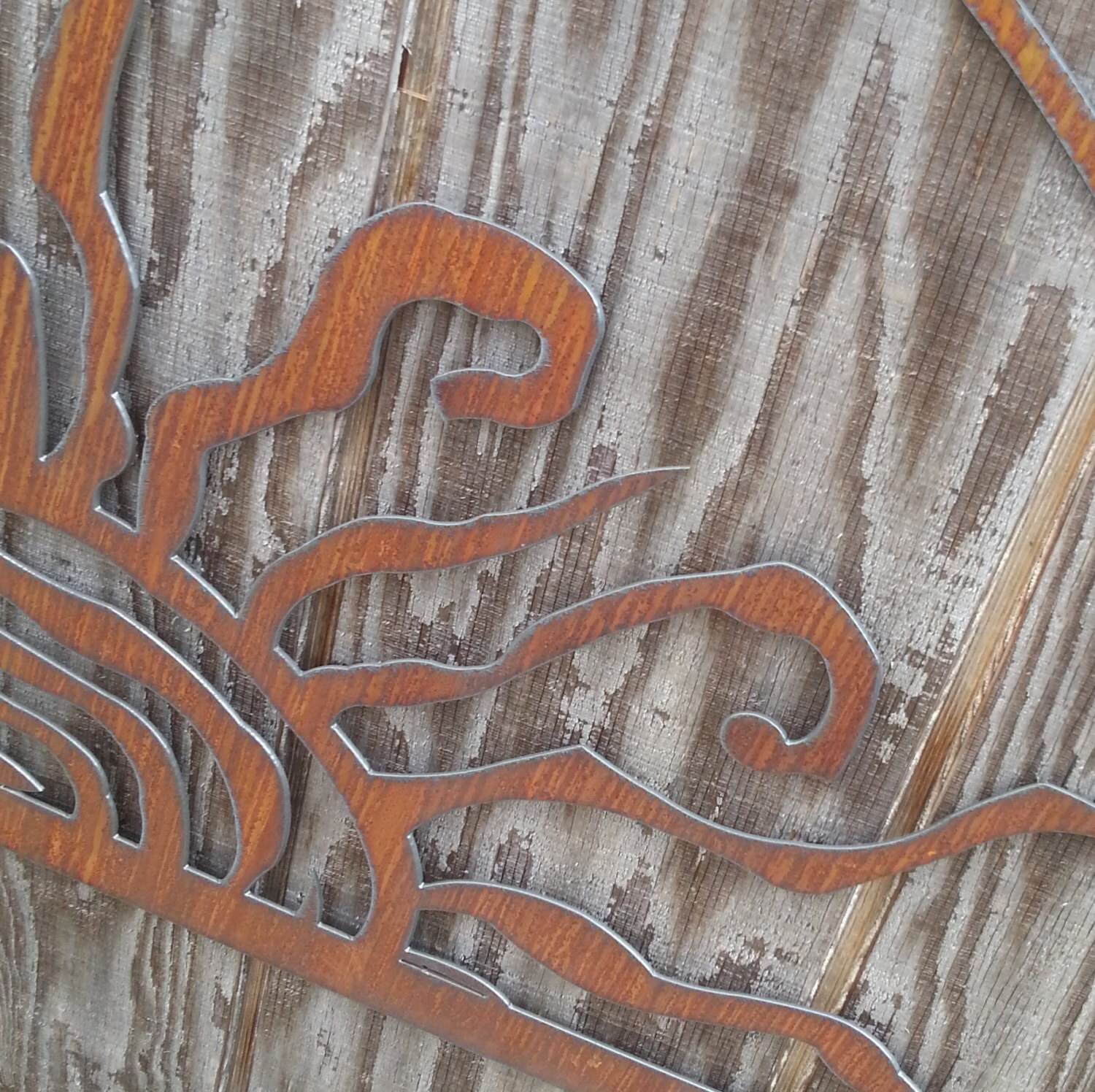 Rising Sun Outdoor Recycled Steel Art Metal Custom Sign - Etsy