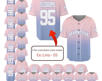 SEVENTEEN RIGHT HERE ベースボールシャツ Seventeen DK 10 RIGHT HERE WORLD TOUR IN JAPAN UNIFORM SHIRT