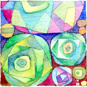 Jewel Flower Matted Fine Art Print