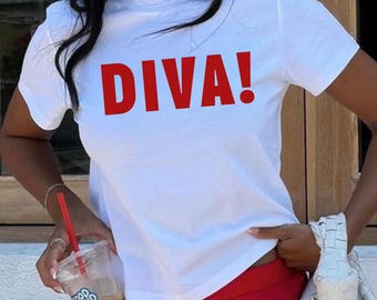 Camiseta de bebé "DIVA!" - Modelo a seguir - Camiseta de concierto de los 90