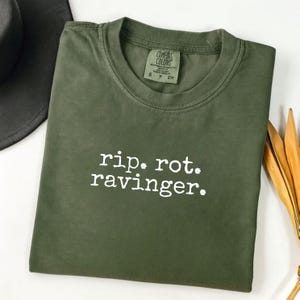 Slade Ravinger Comfort Colors® Tee, Plated Prisoner Series, Commander Rip, Dark Romance Tee image 11