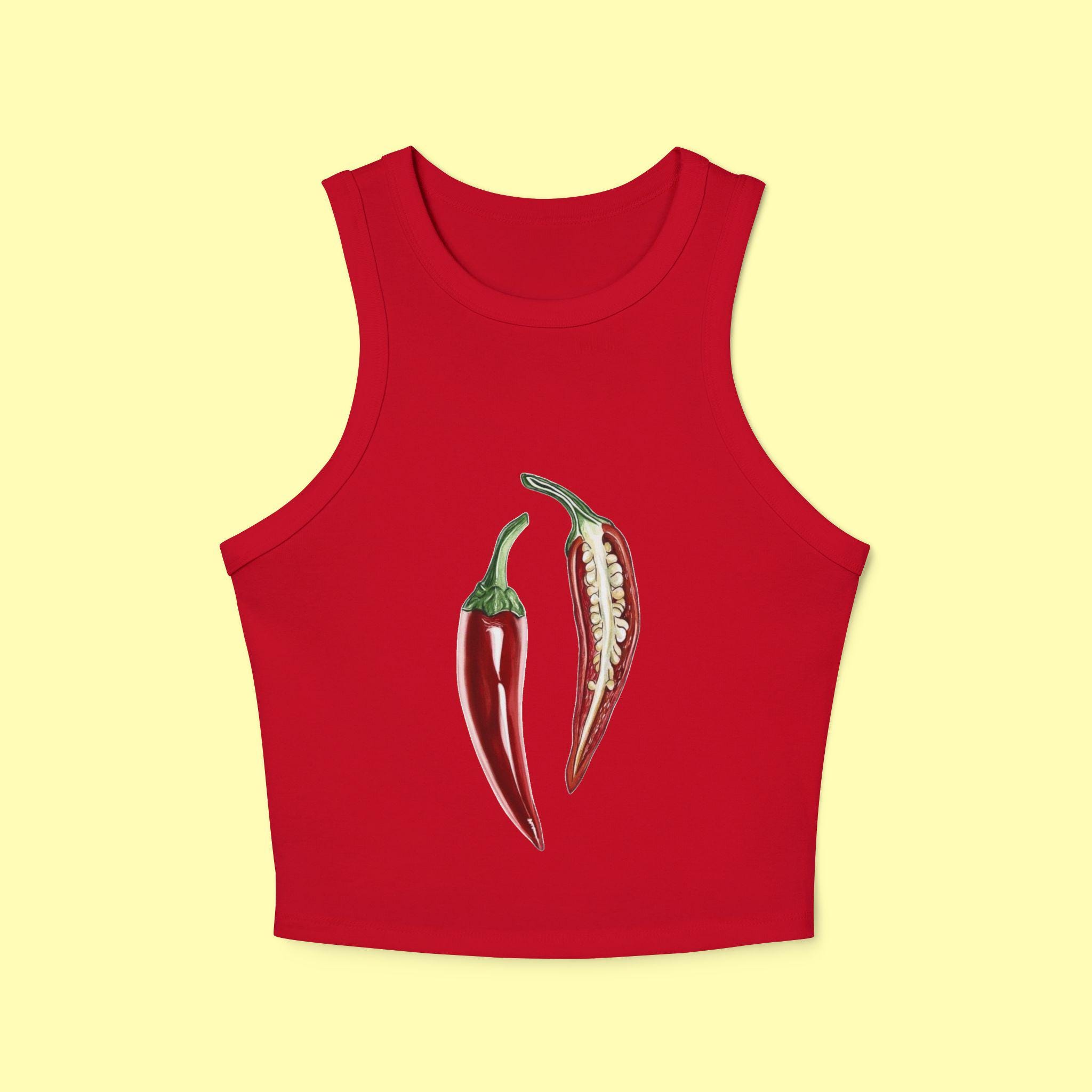トップス Chili Pepa Chilli Crop Top - Etsy