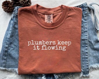 Comfort Colors Klempner Shirt, lustiges Klempner Geschenk, Tradesman Tee