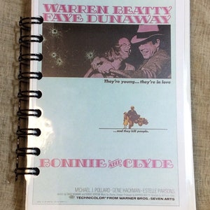 May include: A vintage movie poster for the film Bonnie and Clyde, featuring Warren Beatty and Faye Dunaway. The poster has a light blue background with a black and white image of the actors in the center. The text on the poster reads "Warren Beatty, Faye Dunaway, They're young... they're in love... and they kill people. Bonnie and Clyde. Michael J. Pollard, Gene Hackman, Estelle Parsons. Technicolor from Warner Bros. - Seven Arts."
