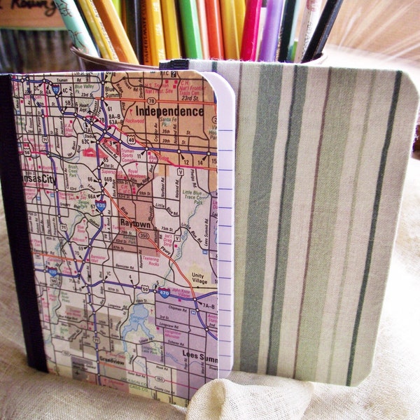 Kansas City Map Notebook, mini journal set, small jotter, bulk destination wedding favors, useful gifts for wedding guests, travel journal