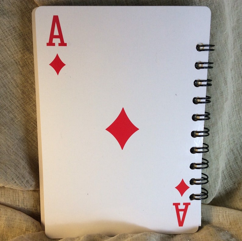 Joker notebook, Game Night score pad, playing card journal, Bridge Club gift, Poker Player, bridge tally, hostess thank you, mini sketchbook image 7