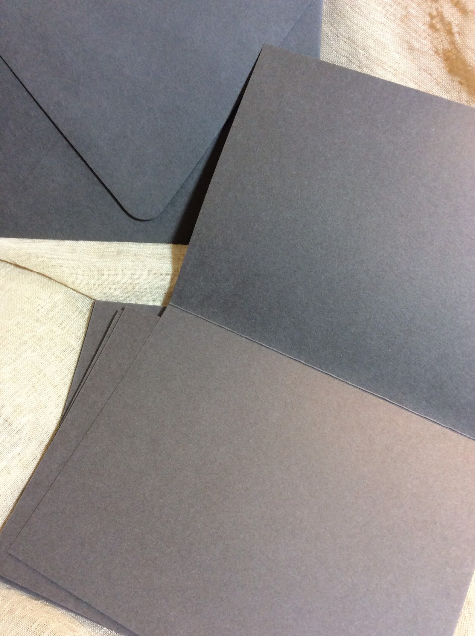 Set of 60 Small Grey cards 4 x 5 card set with Matching Etsy