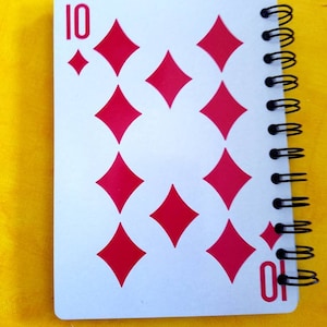 Cuaderno de naipes, bloc de anotadores, bloc de notas Joker, Card Club, Bridge Tally, regalo para jugador de póquer, noche de juegos, diario en blanco imagen 8