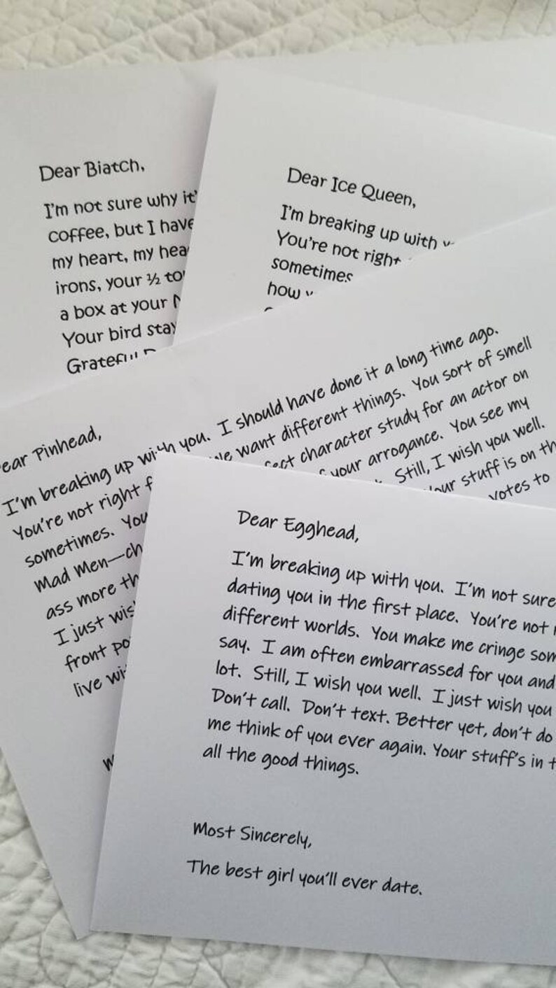 Dear john letter template picture