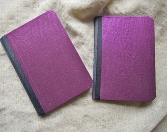 Pocket Notebook, purple jotter, stocking stuffer, mini notebook set, prayer journal, wedding favor, password log, teacher gift, secret Santa