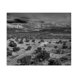 Southwest Black and White New Mexico Scenic Landscape Photo Print