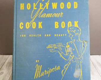 Vintage Hollywood Glamour Cookbook First Edition Mariposa Author Signed 1940s