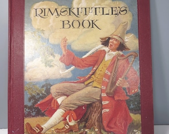 Vintage Rimskittle's Book 1st Edition Hardback Children's Rhymes Rand McNally 1926