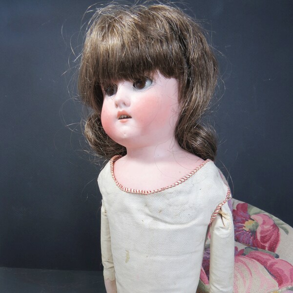 Antique Doll With Leather Body Etsy