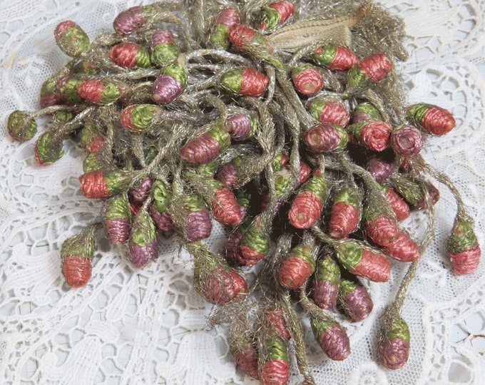 Antique Silk Flower Buds & Metal Gold Lace Corsage Hats Etsy