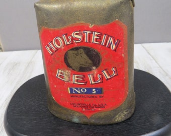 Vintage Houstein Bell No. 5, Brass, Cow, Sheep, Blum Mfg. Co.