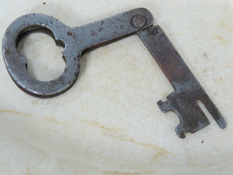 Antique Folding Skeleton Key Unique Key Collectible Etsy