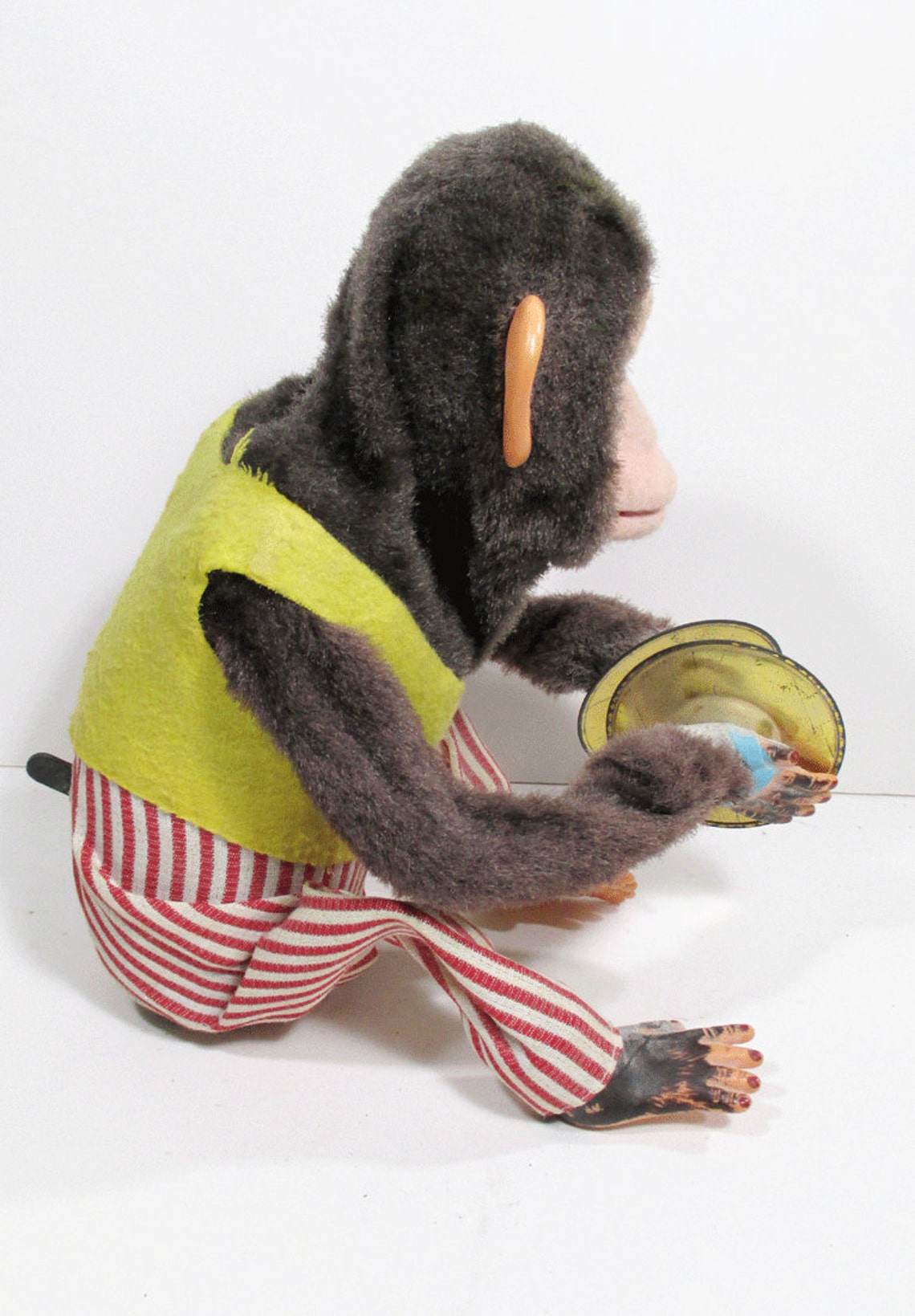 Vintage Clapping Monkey Toy with Cymbals 1960s Not Working Etsy
