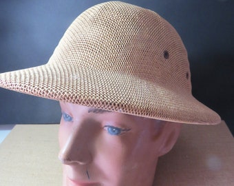 Vintage Men's Pith Safari Helmet Hat Straw New York Hat & Cap Co.