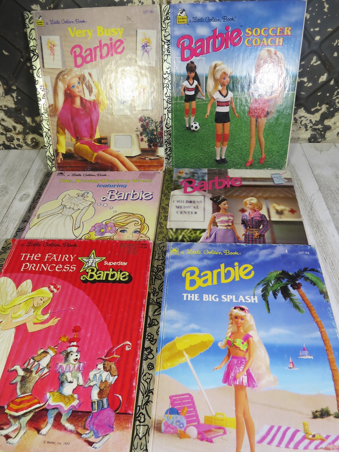 Vintage Barbie Doll Books Set of 6 1970s to 1990s Mattel Inc. Etsy