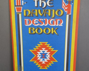 Vintage The Navajo Design Book Craft Projects Needlepoint Jewelry Art Donna Greenlee 1980s