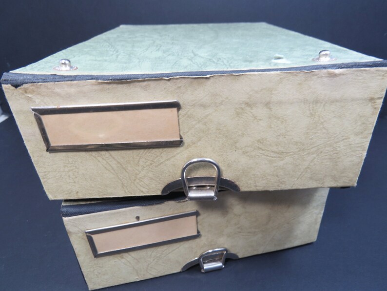 2 Storage Boxes Pull Out Drawers Office Supplies Photos Etsy