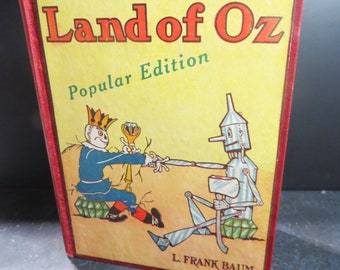 The Land of Oz by L. Frank Baum 1930s Edition Hard Cover Book