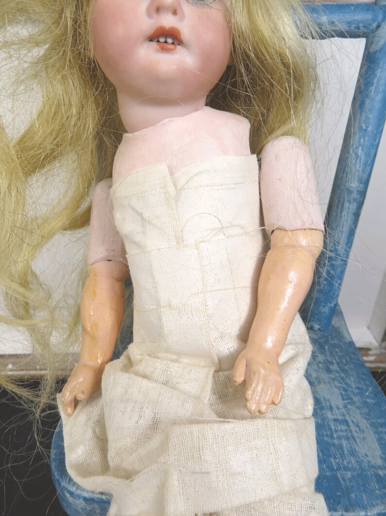 Vintage Armand Marseille Bisque Head Character Doll 370 Real Etsy